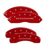 ⁦Set Of 4 Caliper Covers Engraved Front And Rear With Out Stripes Dodge 2011-2019 Dodge Grand MGP Caliper Covers⁩ - الصورة ⁦2⁩