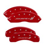 ⁦Set Of 4 Caliper Covers Engraved Front And Rear With Stripes Journey 2011-2019 Dodge Grand MGP Caliper Covers⁩ - الصورة ⁦2⁩