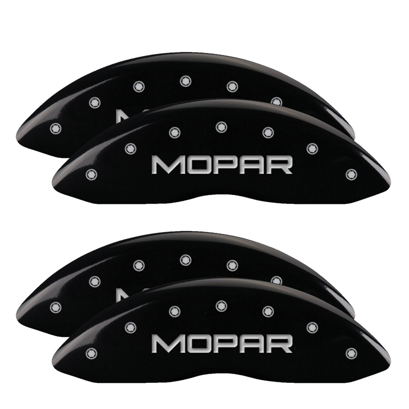 12203SMOPBK-FDLQ Set Of 4 Caliper Covers Engraved Front And Rear Mopar 2001-2002 Dodge Viper MGP Caliper Covers - Image 1