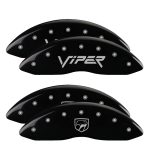 Set Of 4 Caliper Covers Engraved Front Gen 2 Viper Engraved Rear Gen 2 Snake 2001-2002 Dodge Viper MGP Caliper Covers