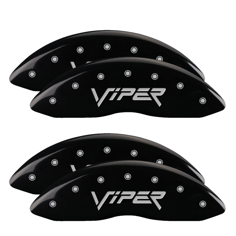 12203SVIPBK-FDLQ Set Of 4 Caliper Covers Engraved Front And Rear Gen 2 Viper 2001-2002 Dodge Viper MGP Caliper Covers - Image 1