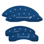 Set Of 4 Caliper Covers Engraved Front And Rear With Stripes Dodge 2011-2024 Dodge Durango MGP Caliper Covers - Image 2