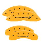 Set Of 4 Caliper Covers Engraved Front And Rear With Stripes Dodge 2011-2024 Dodge Durango MGP Caliper Covers - Image 5