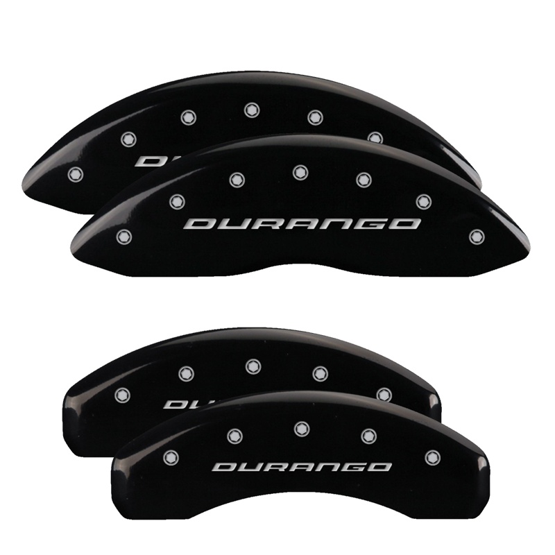 12204SDG1BK-FDLQ Set Of 4 Caliper Covers Engraved Front And Rear With Out Stripes Durango 2011-2024 Dodge Durango MGP Caliper Covers - Image 1