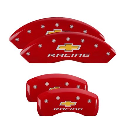 Set Of 4 Caliper Covers Engraved Front And Rear Chevy Racing 1997-2004 Chevrolet Corvette MGP Caliper Covers