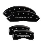 Set Of 4 Caliper Covers Engraved Front C5 Corvette Engraved Rear C5 Z06 1997-2004 Chevrolet Corvette MGP Caliper Covers