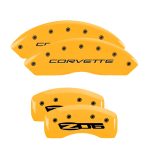 ⁦Set Of 4 Caliper Covers Engraved Front C5 Corvette Engraved Rear C5 Z06 1997-2004 Chevrolet Corvette MGP Caliper Covers⁩ - الصورة ⁦3⁩