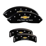 Set Of 4 Caliper Covers Engraved Front And Rear Chevy Racing 1988-1996 Chevrolet Corvette MGP Caliper Covers