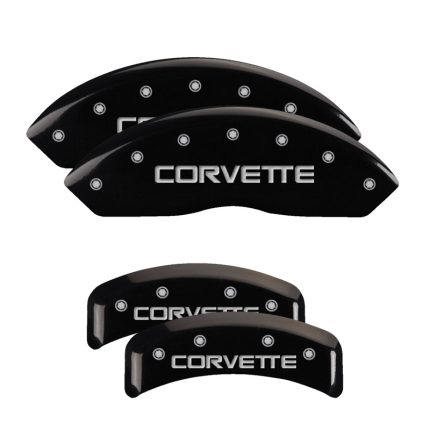 Set Of 4 Caliper Covers Engraved Front And Rear C4 Corvette 1988-1996 Chevrolet Corvette MGP Caliper Covers