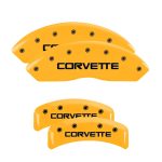 Set Of 4 Caliper Covers Engraved Front And Rear C4 Corvette 1988-1996 Chevrolet Corvette MGP Caliper Covers - Image 3