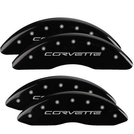 Set Of 4 Caliper Covers Engraved Front And Rear C6 Corvette 2006-2013 Chevrolet Corvette MGP Caliper Covers