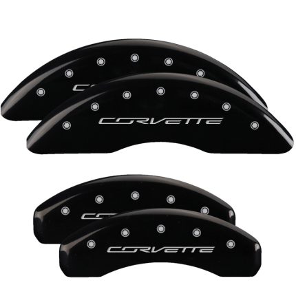 Set Of 4 Caliper Covers Engraved Front And Rear C7 Corvette 2014-2019 Chevrolet Corvette MGP Caliper Covers