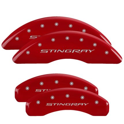 Set Of 4 Caliper Covers Engraved Front And Rear Stingray 2014-2019 Chevrolet Corvette MGP Caliper Covers