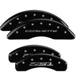 Set Of 4 Caliper Covers Engraved Front Corvette C7 Engraved Rear Z51 2015 2014-2019 Chevrolet Corvette MGP Caliper Covers