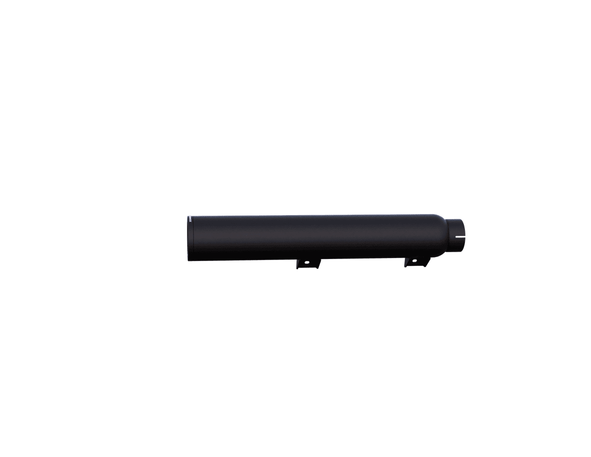 131-2297-B4-Z-XNEBF 2025-Present Harley Davidson Softail 2-1 Slip-On with Blunt Force Tip - Black (131-2297-B4-Z) TAB Performance - Image 1