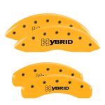 Set Of 4 Caliper Covers Engraved Front And Rear GM Style Hybrid 2000-2008 Chevrolet Silverado MGP Caliper Covers - Image 3