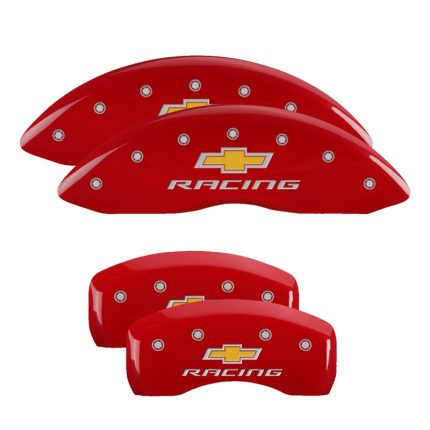 Set Of 4 Caliper Covers Engraved Front And Rear Chevy Racing 2010-2013 Chevrolet Impala MGP Caliper Covers