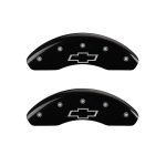 Front Set 2 Caliper Covers Engraved Front Bowtie 2014-2016 Chevrolet Cruze MGP Caliper Covers