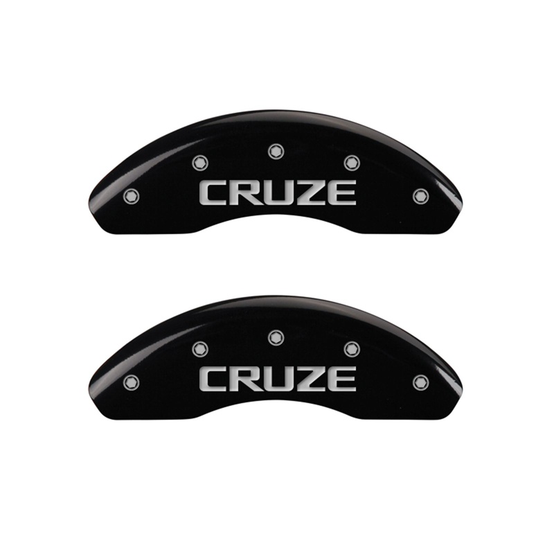 14012FCRZBK-FDLQ Front Set 2 Caliper Covers Engraved Front Cruze 2014-2016 Chevrolet Cruze MGP Caliper Covers - الصورة 1