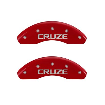 Front Set 2 Caliper Covers Engraved Front Cruze 2014-2016 Chevrolet Cruze MGP Caliper Covers