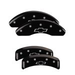 Set Of 4 Caliper Covers Engraved Front And Rear Bowtie 1997-1997 Chevrolet Camaro MGP Caliper Covers