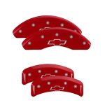 Set Of 4 Caliper Covers Engraved Front And Rear Bowtie 1997-1997 Chevrolet Camaro MGP Caliper Covers - Image 2