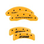 Set Of 4 Caliper Covers Engraved Front Gen 4 Camaro Engraved Rear Gen 4 Z28 1997-1997 Chevrolet Camaro MGP Caliper Covers - Image 3