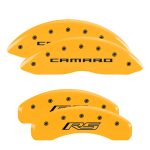 Set Of 4 Caliper Covers Engraved Front Gen 5 6 Camaro Engraved Rear Gen 5 6 Rs 2010-2015 Chevrolet Camaro MGP Caliper Covers - Image 3