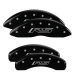 Set Of 4 Caliper Covers Engraved Front And Rear Gen 5 Rs 2010-2015 Chevrolet Camaro MGP Caliper Covers