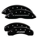 Set Of 4 Caliper Covers Engraved Front Gen 5 Camaro Engraved Rear Gen 5 Z28 2010-2015 Chevrolet Camaro MGP Caliper Covers