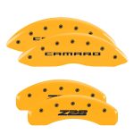 Set Of 4 Caliper Covers Engraved Front Gen 5 Camaro Engraved Rear Gen 5 Z28 2010-2015 Chevrolet Camaro MGP Caliper Covers - Image 3