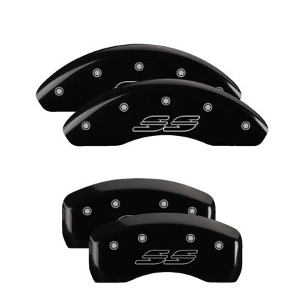 Set Of 4 Caliper Covers Engraved Front And Rear Impala Style Ss 2000-2005 Chevrolet Impala MGP Caliper Covers