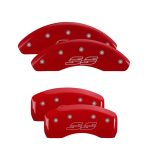 ⁦Set Of 4 Caliper Covers Engraved Front And Rear Impala Style Ss 2000-2005 Chevrolet Impala MGP Caliper Covers⁩ - الصورة ⁦2⁩