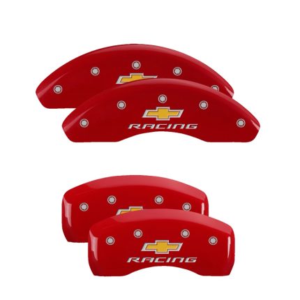 Set Of 4 Caliper Covers Engraved Front And Rear Chevy Racing 2011-2013 Chevrolet Cruze MGP Caliper Covers