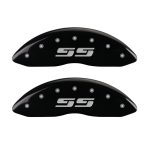 Front Set 2 Caliper Covers Engraved Front Silverado Style Ss 2007-2013 Chevrolet Silverado MGP Caliper Covers