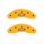 Front Set 2 Caliper Covers Engraved Front Bowtie 2011-2013 Chevrolet Cruze MGP Caliper Covers - Image 3