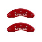 ⁦Front Set 2 Caliper Covers Engraved Front Cruze 2011-2013 Chevrolet Cruze MGP Caliper Covers⁩ - الصورة ⁦2⁩