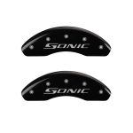 Front Set 2 Caliper Covers Engraved Front Sonic 2012-2020 Chevrolet Sonic MGP Caliper Covers