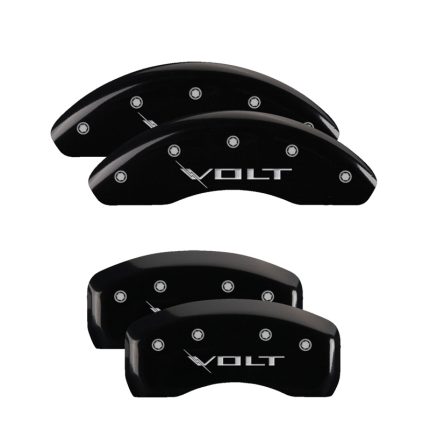 Set Of 4 Caliper Covers Engraved Front And Rear Volt 2011-2015 Chevrolet Volt MGP Caliper Covers