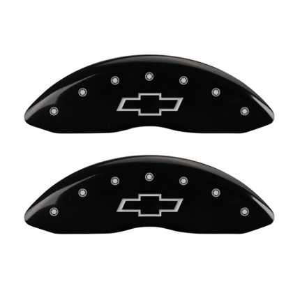 Front Set 2 Caliper Covers Engraved Front Bowtie 2004-2012 Chevrolet Colorado MGP Caliper Covers
