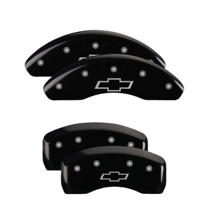 Set Of 4 Caliper Covers Engraved Front And Rear Bowtie 2013-2020 Chevrolet Malibu MGP Caliper Covers