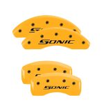 Set Of 4 Caliper Covers Engraved Front And Rear Sonic 2013-2016 Chevrolet Sonic MGP Caliper Covers - Image 3