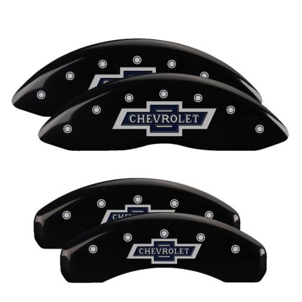 Set Of 4 Caliper Covers Engraved Front And Rear 100 Anniversary Logo 2017-2020 Chevrolet Tahoe MGP Caliper Covers