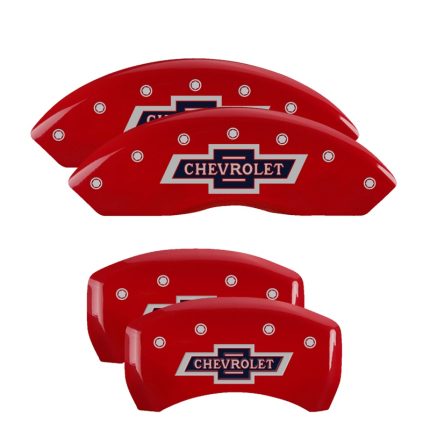 Set Of 4 Caliper Covers Engraved Front And Rear 100 Anniversary Logo 2019-2020 Chevrolet Colorado MGP Caliper Covers