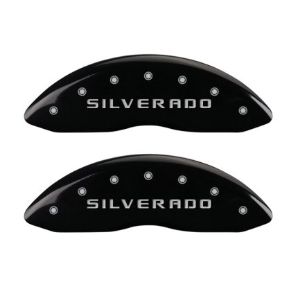 Front Set 2 Caliper Covers Engraved Front Silverado 2005-2007 Chevrolet Silverado MGP Caliper Covers