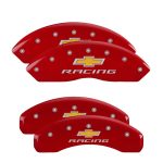 ⁦Set Of 4 Caliper Covers Engraved Front And Rear Chevy Racing 2016-2024 Chevrolet Camaro 18 Inch Wheel MGP Caliper Covers⁩ - الصورة ⁦2⁩