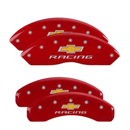 Set Of 4 Caliper Covers Engraved Front And Rear Chevy Racing 2016-2024 Chevrolet Camaro 18 Inch Wheel MGP Caliper Covers