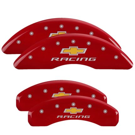 Set Of 4 Caliper Covers Engraved Front And Rear Chevy Racing 2016-2024 Chevrolet Camaro 19 Inch Wheel MGP Caliper Covers