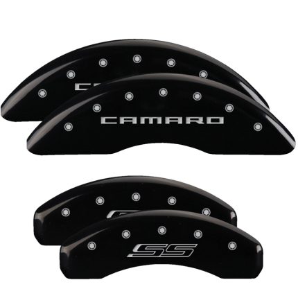 Set Of 4 Caliper Covers Engraved Front Gen 5 6 Camaro Engraved Rear Gen 5 SS 2016-2024 Chevrolet Camaro MGP Caliper Covers
