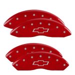 Set Of 4 Caliper Covers Engraved Front And Rear Bowtie 2012-2017 Chevrolet Express MGP Caliper Covers - Image 2